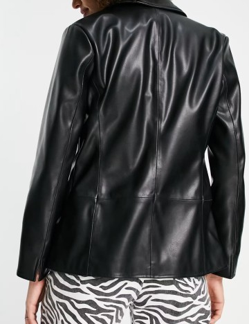 Geacă Imitație Piele Topshop, negru