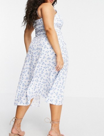 Rochie midi IN THE STYLE, mix culori