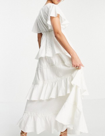 Rochie maxi White Sand, crem