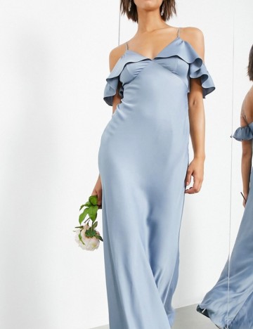 Rochie maxi ASOS, albastru