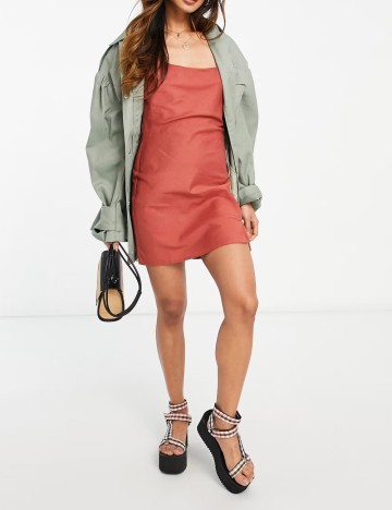 Rochie mini ASOS, cărămiziu