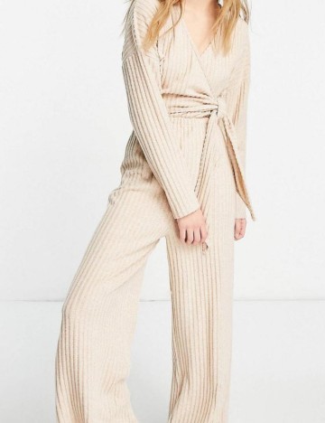 Salopetă lungă ASOS, bej