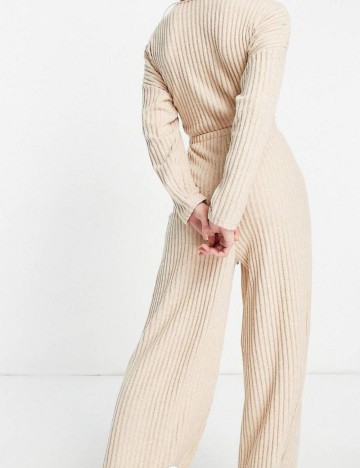 Salopetă lungă ASOS, bej