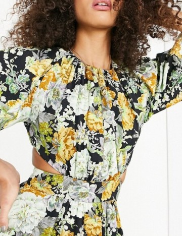 Rochie midi ASOS, mix culori