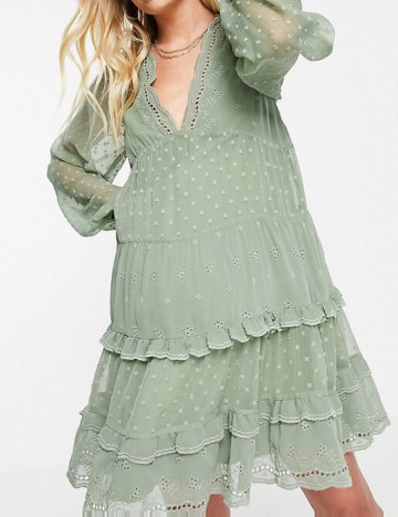 Rochie mini ASOS, kaki