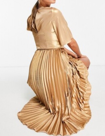 Rochie midi TFNC, auriu