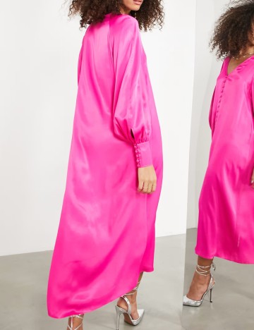 Rochie midi ASOS, roz