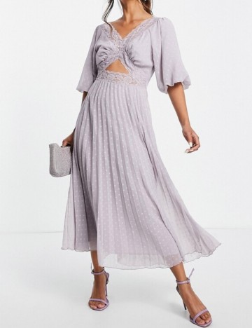 Rochie midi ASOS, lila