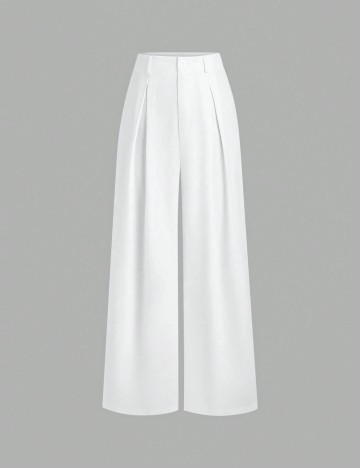 Pantaloni Shein, alb