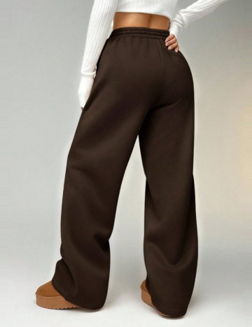 Pantaloni de trening Shein, maro