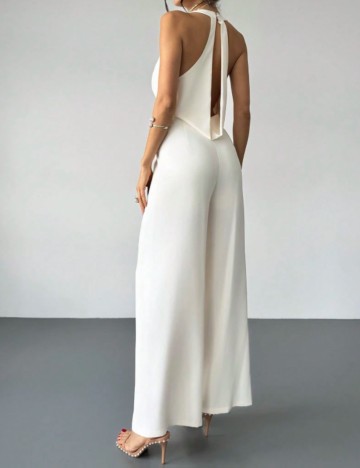 Salopetă lungă Shein, crem