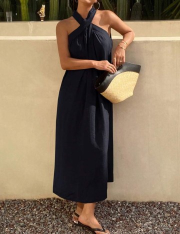 Rochie midi Shein DAZY, bleumarin