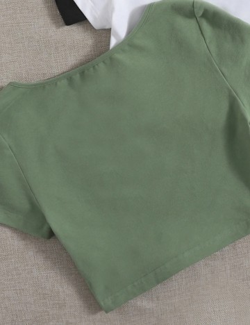 Top Shein, verde