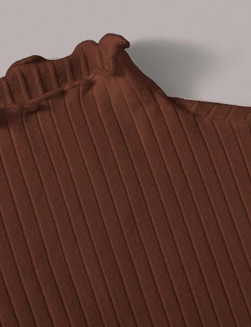 Bluză Shein Curve+, maro