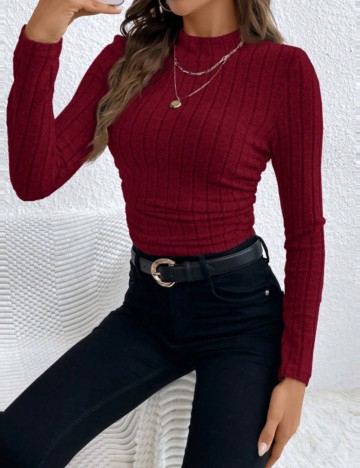 Bluză Shein, vișiniu