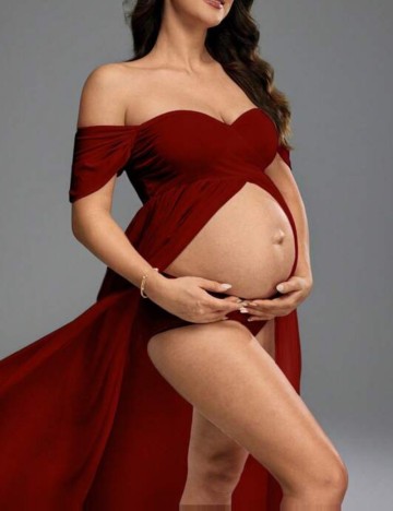 Rochie maxi Shein, vișiniu