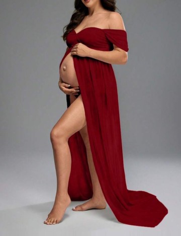 Rochie maxi Shein, vișiniu