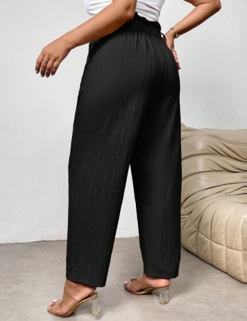 Pantaloni Shein Curve+, negru