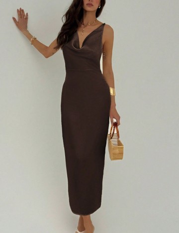 Rochie midi Shein, maro