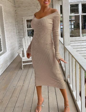 Rochie midi Shein, bej