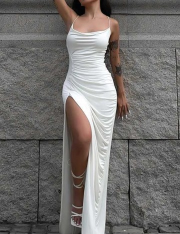 Rochie midi Shein, alb