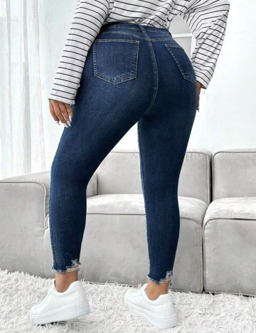 Jeans Shein Curve+, albastru