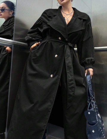 Trench Shein, negru