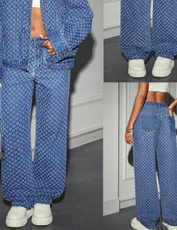 Jeans Shein, albastru