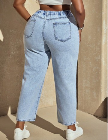 Jeans Shein Curve+, albastru