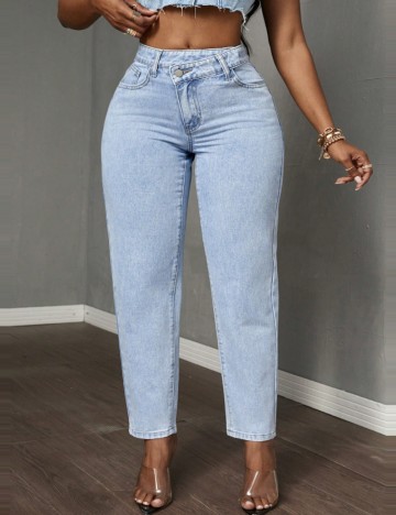 Jeans Shein Curve+, albastru