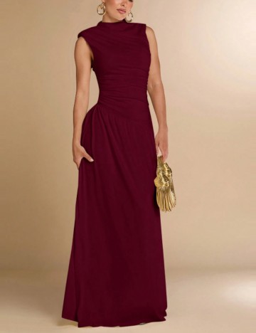 Rochie maxi Shein, vișiniu