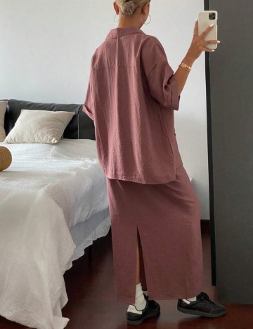 Compleu Shein DAZY, roz