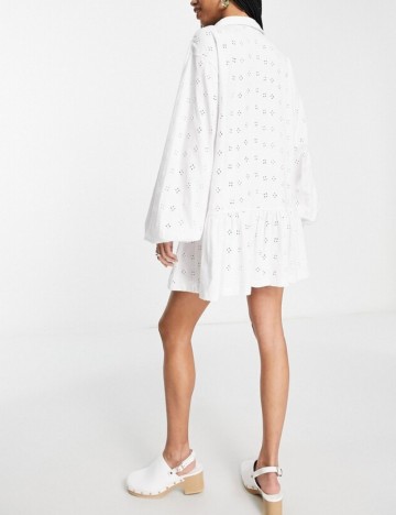 Rochie mini ASOS, alb