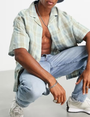 Cămașă cu m&acirc;necă scurtă ASOS, mix culori