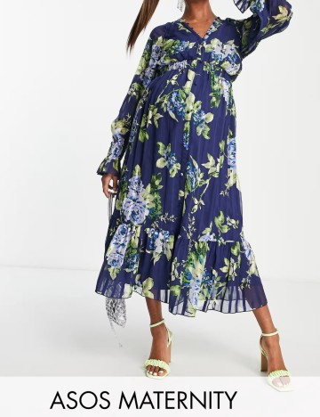 Rochie midi ASOS, mix culori