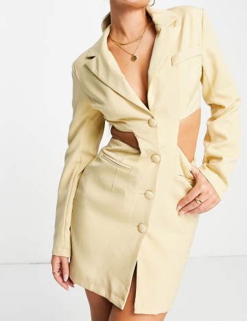 Rochie Tip Sacou Missguided, galben