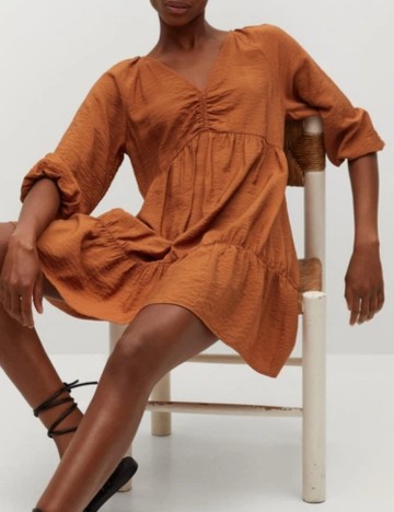 Rochie mini Mango, maro