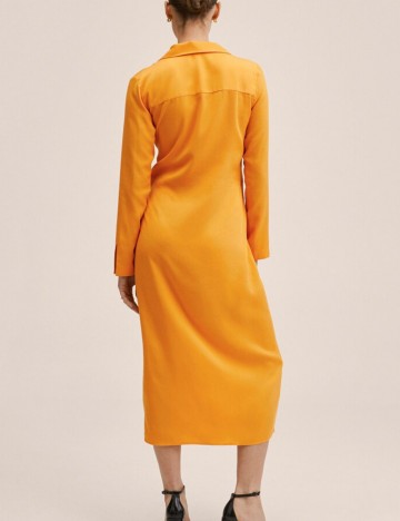 Rochie midi Mango, portocaliu