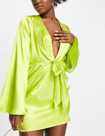 Rochie mini IN THE STYLE, verde