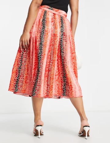 Fustă maxi Little Mistress, mix culori