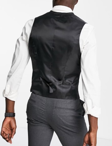 Vestă de costum ASOS, gri