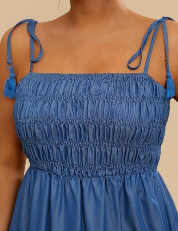 Rochie maxi Shein Curve+, albastru