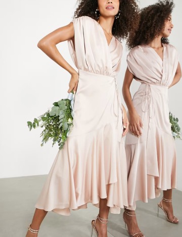 Rochie maxi ASOS, roz