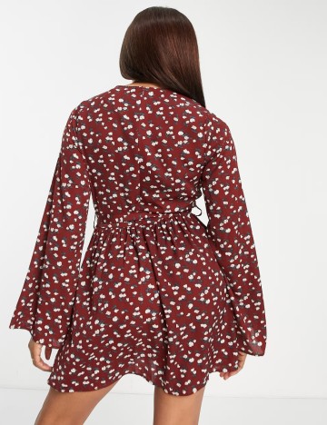 Rochie mini IN THE STYLE, vișiniu