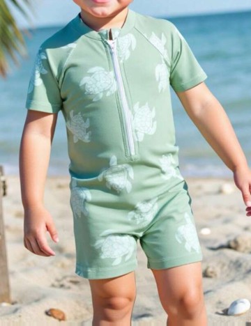 Salopetă de baie Shein, verde