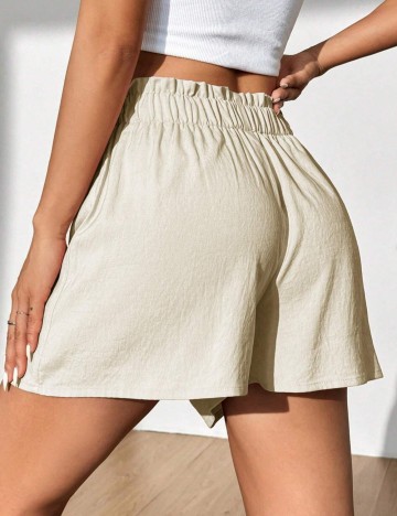 Pantaloni scurți Shein, crem