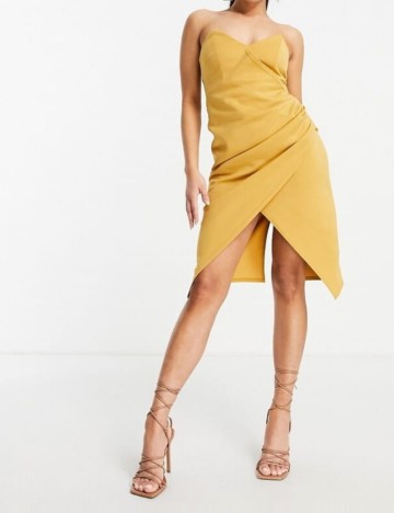 Rochie mini ASOS, galben muștar