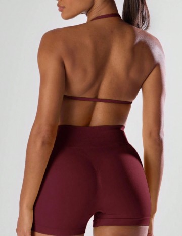 Top sport Shein MUSERA, vișiniu