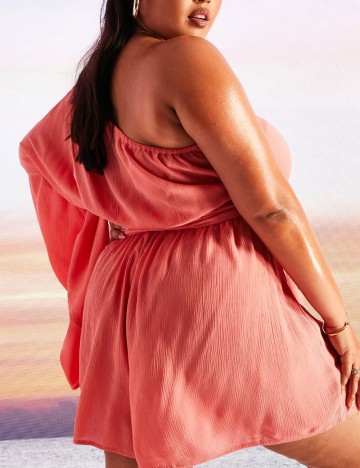 Salopetă scurtă ASOS, roz