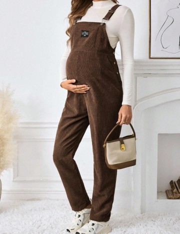 Salopetă lungă Shein, maro